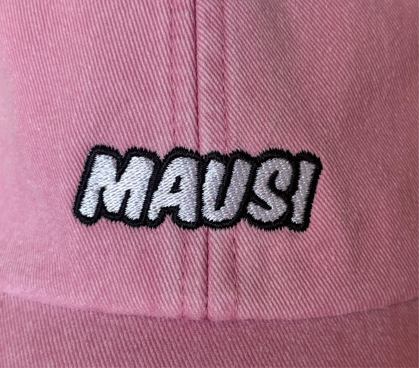 Cap „Mausi“ dusty pink - graue Schrift