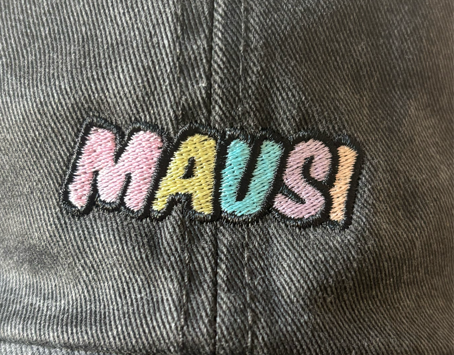 Cap „Mausi“ heavy used black