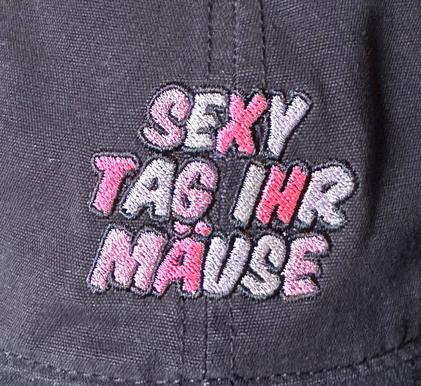 Cap „Sexy Tag ihr Mäuse“ used black rosa Schriftzug