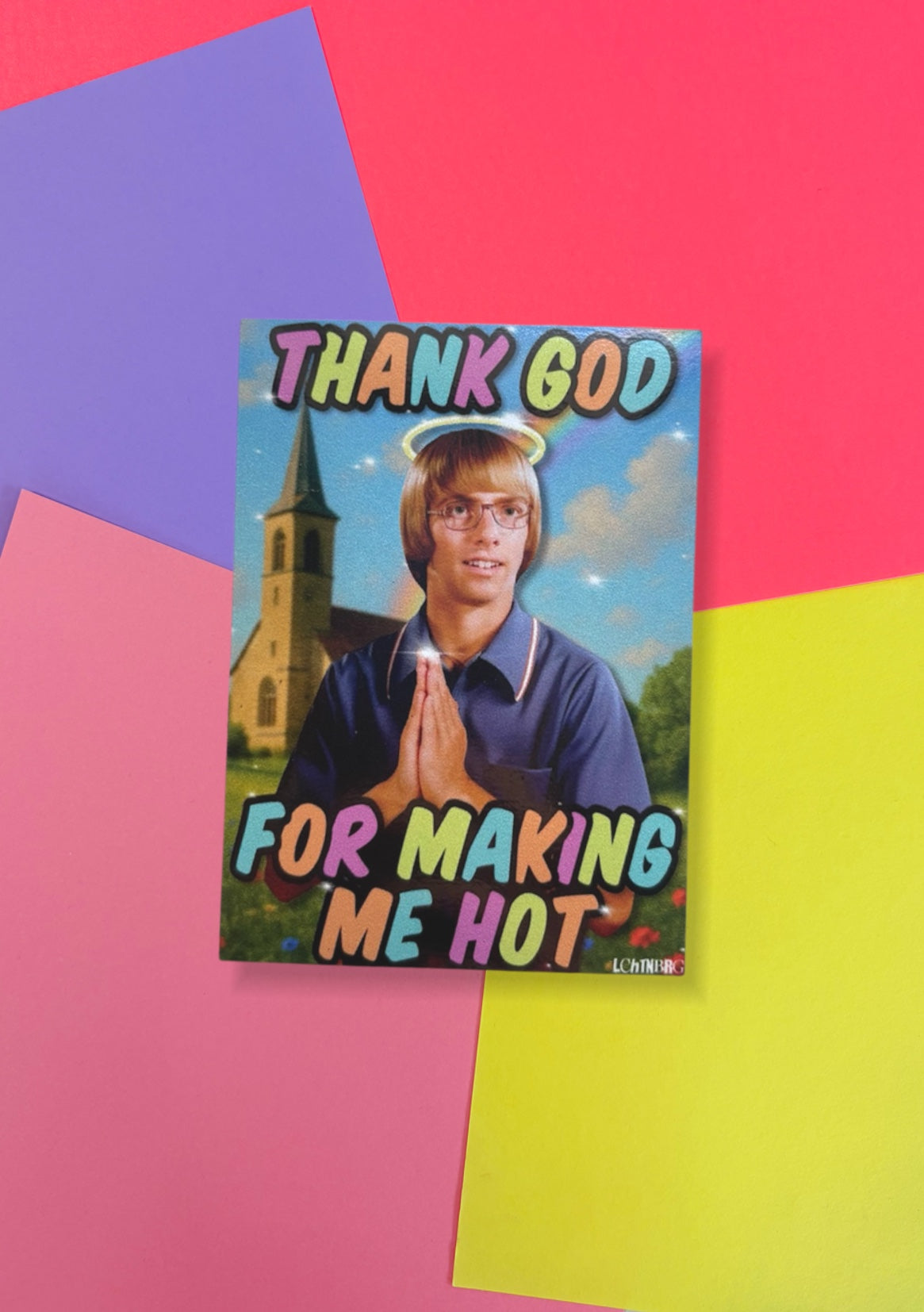 Magnet „Thank god for making me hot“