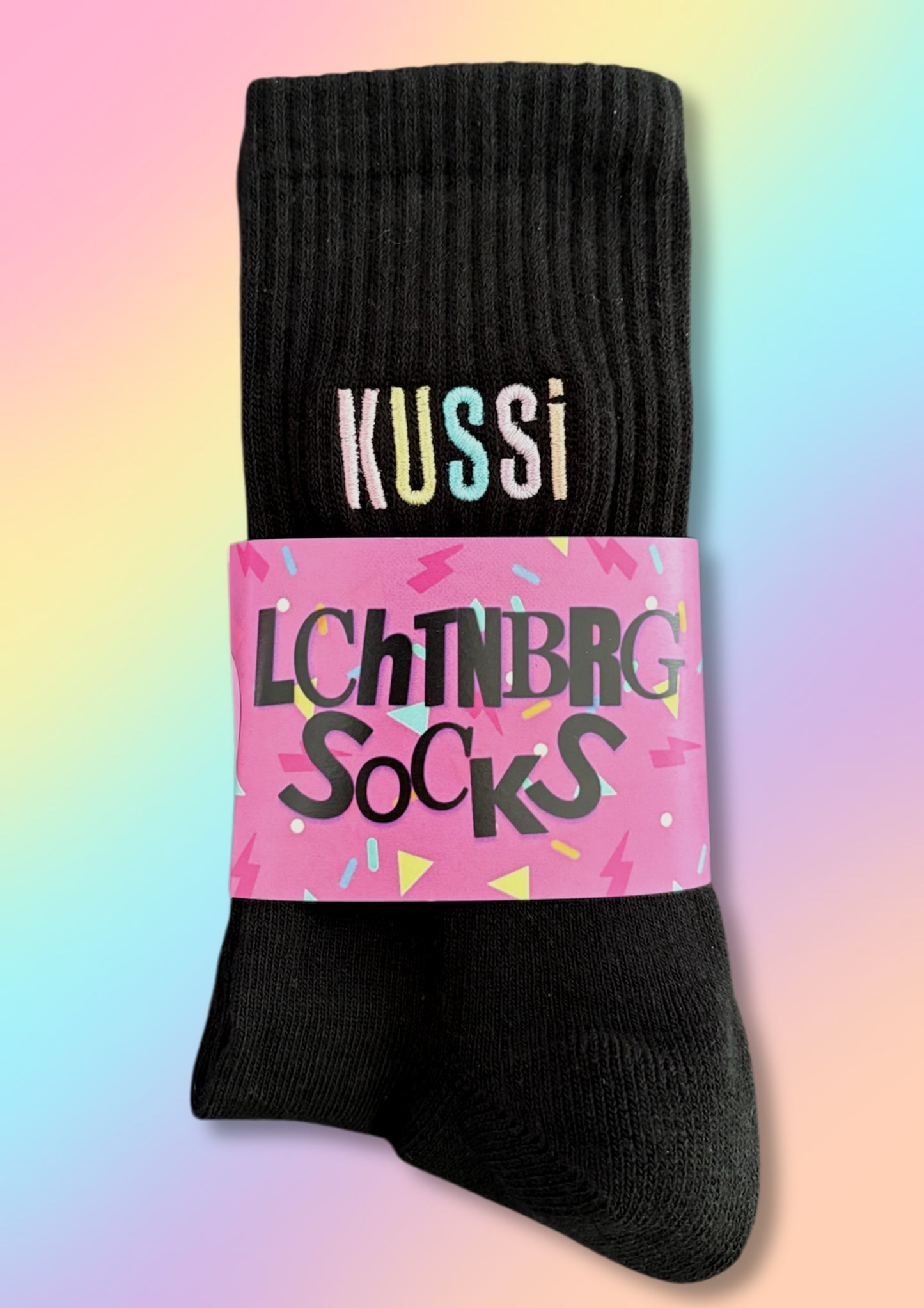Tennissocken mit „Kussi“ Stick