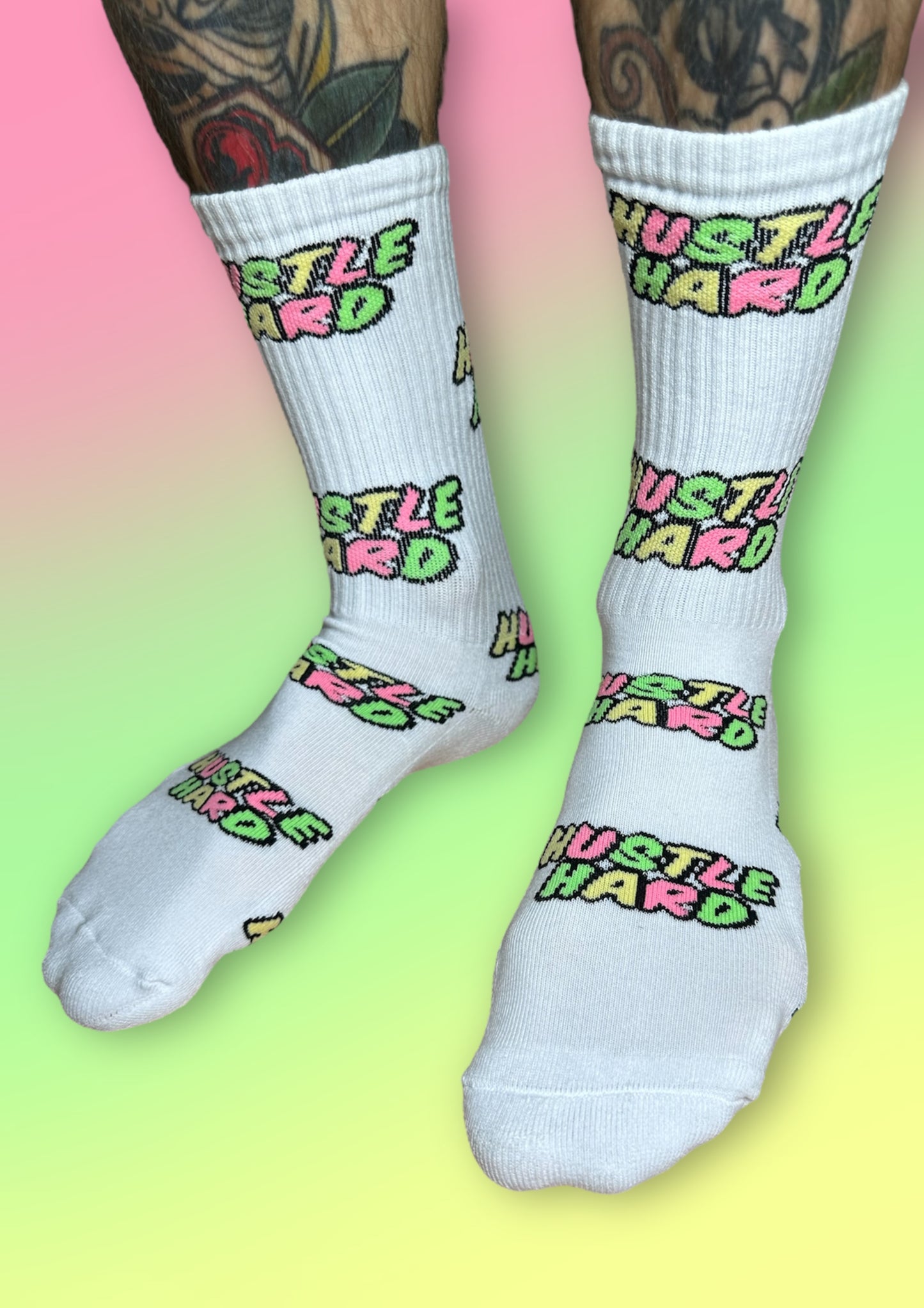 Tennissocken "Hustle Hard"