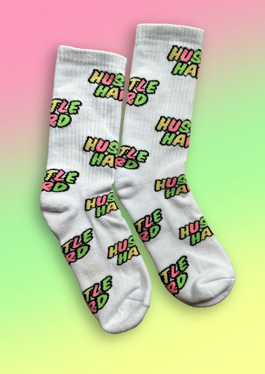 Tennissocken "Hustle Hard"