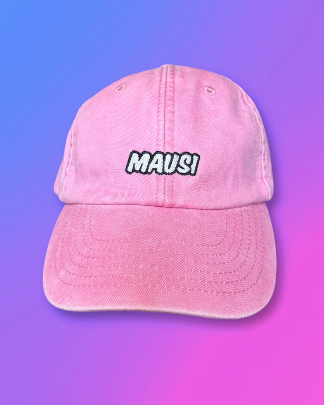 Cap „Mausi“ dusty pink - graue Schrift