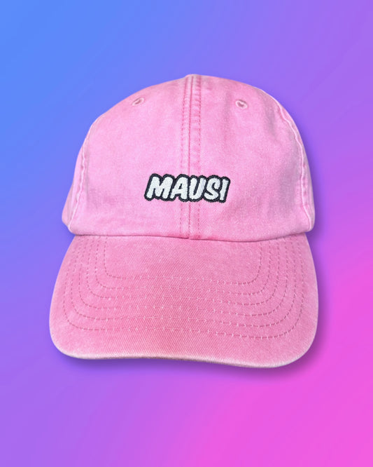 Cap „Mausi“ dusty pink - graue Schrift