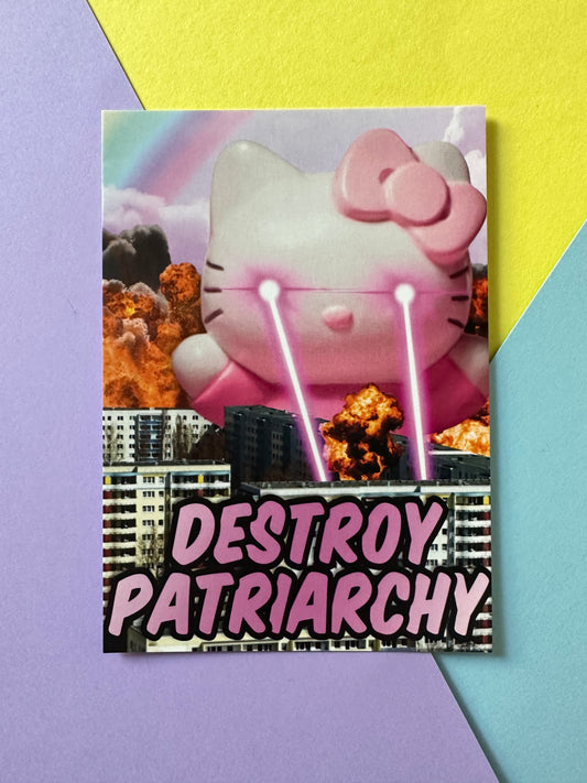 Postkarte „Destroy Patriarchy“