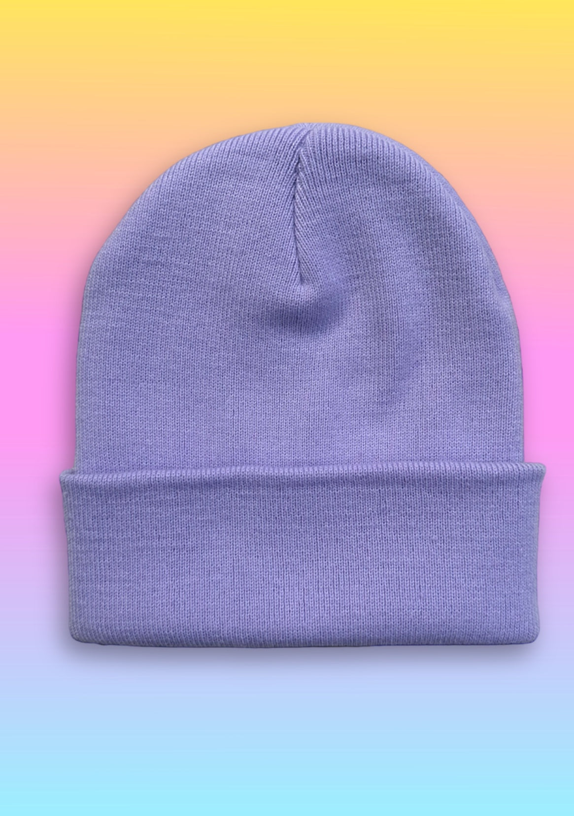 Beanie „Bad Vibes Only“ Flieder