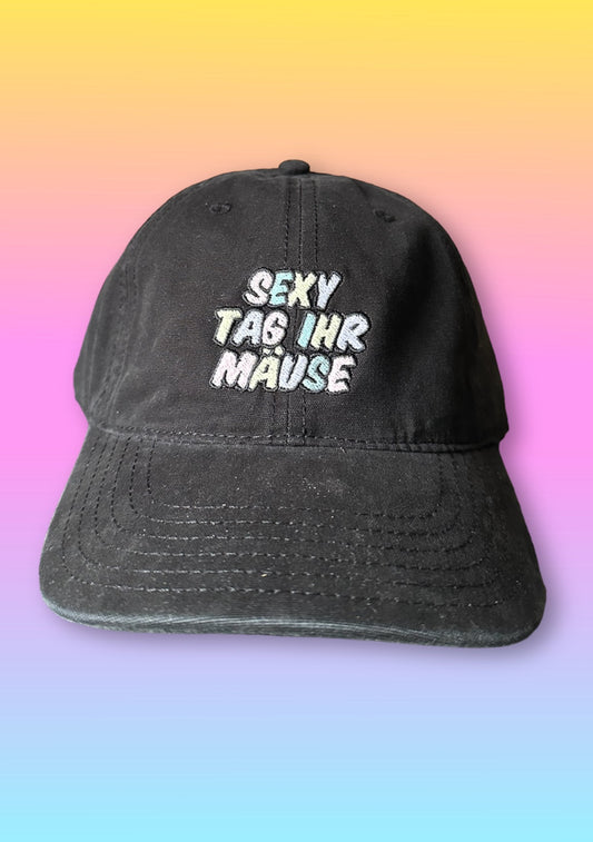 Glow Cap „Sexy Tag ihr Mäuse“ used black