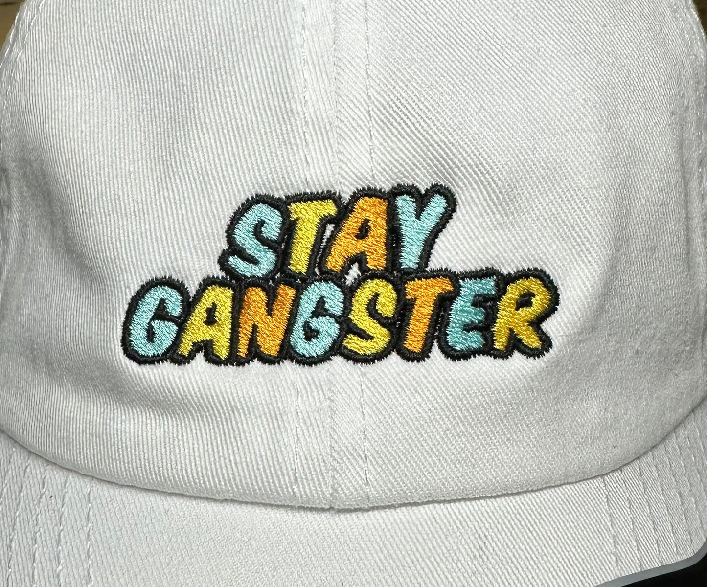 Cap „Stay Gangster“ weiß