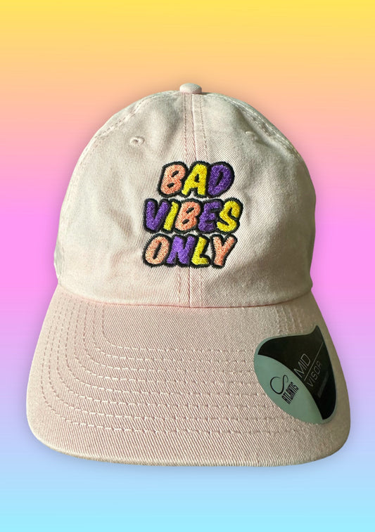 Cap „Bad Vibes Only“ Rosa