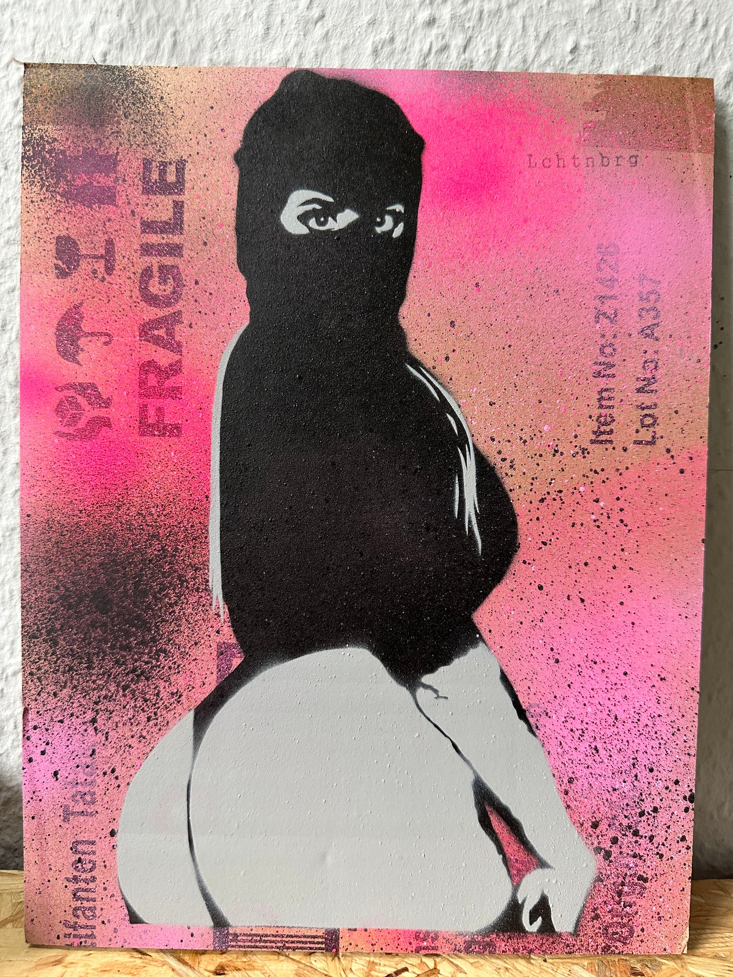 Stencil „Skimask Girl“