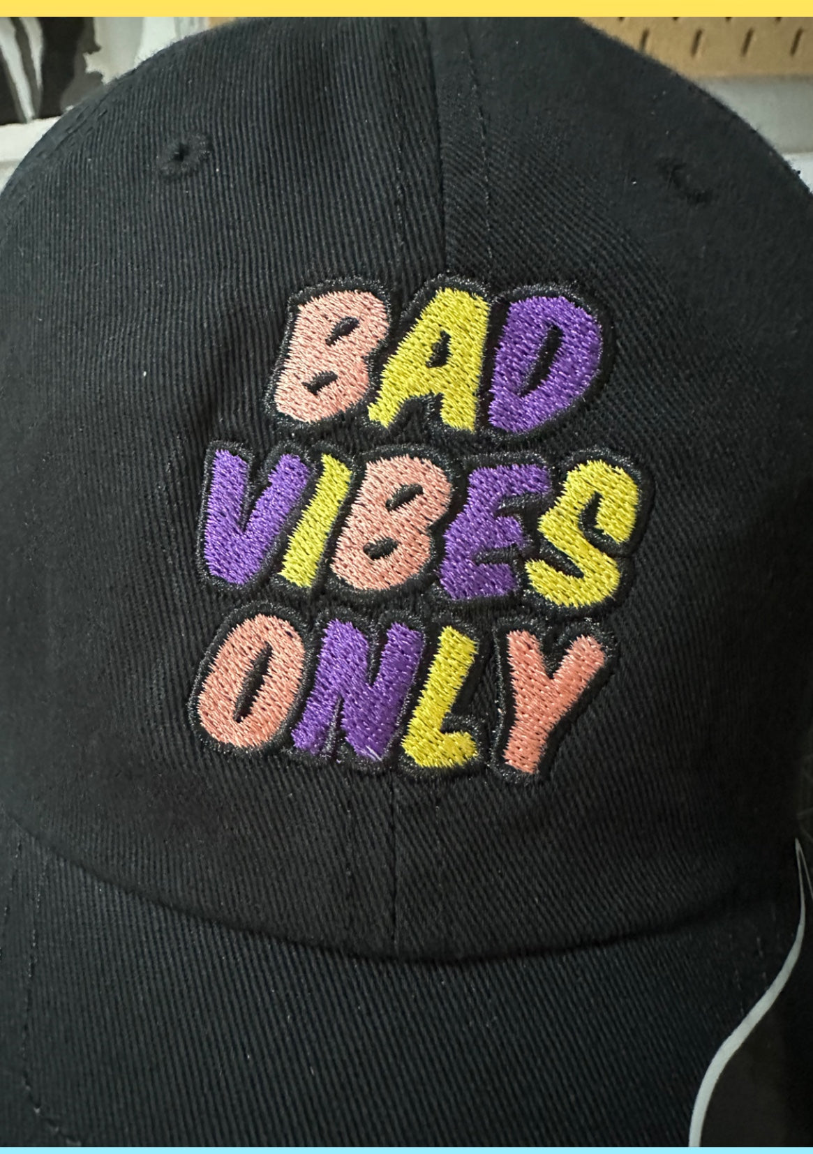 Cap „Bad Vibes Only“ schwarz