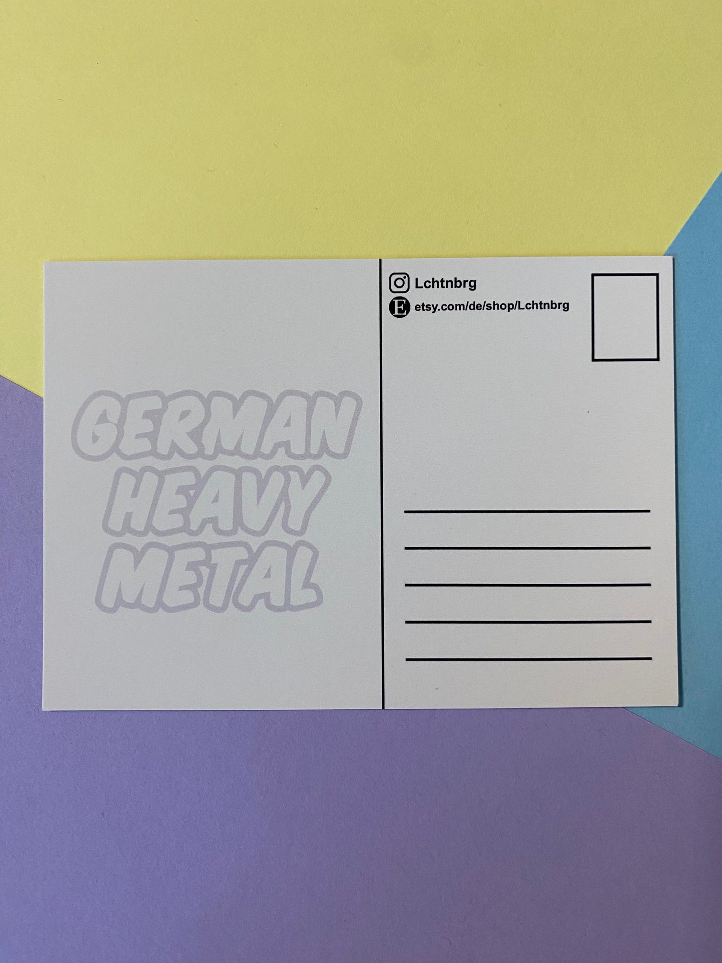Postkarte „German heavy metal“
