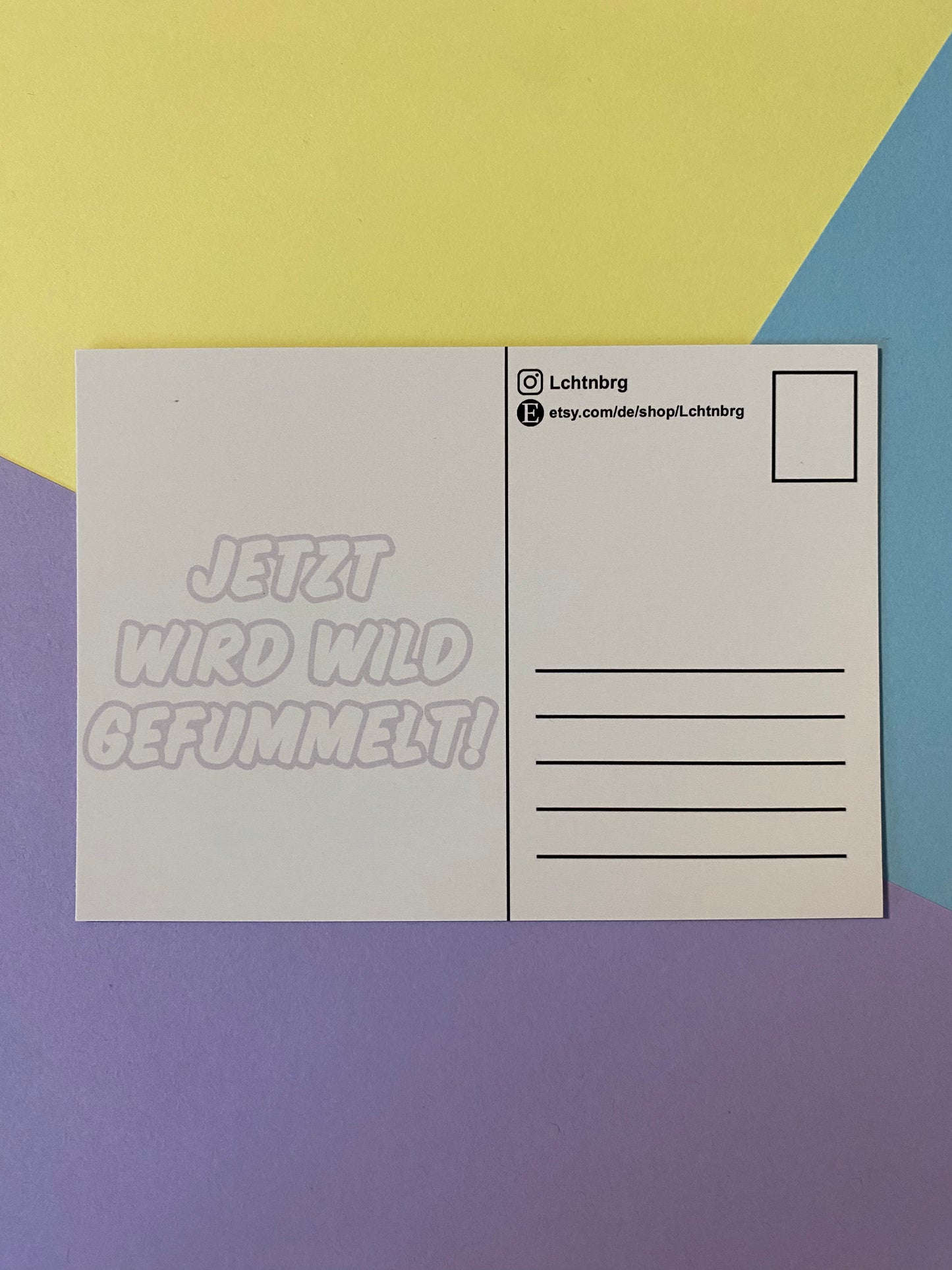 Postkarte „Jetzt wird wild gefummelt!““