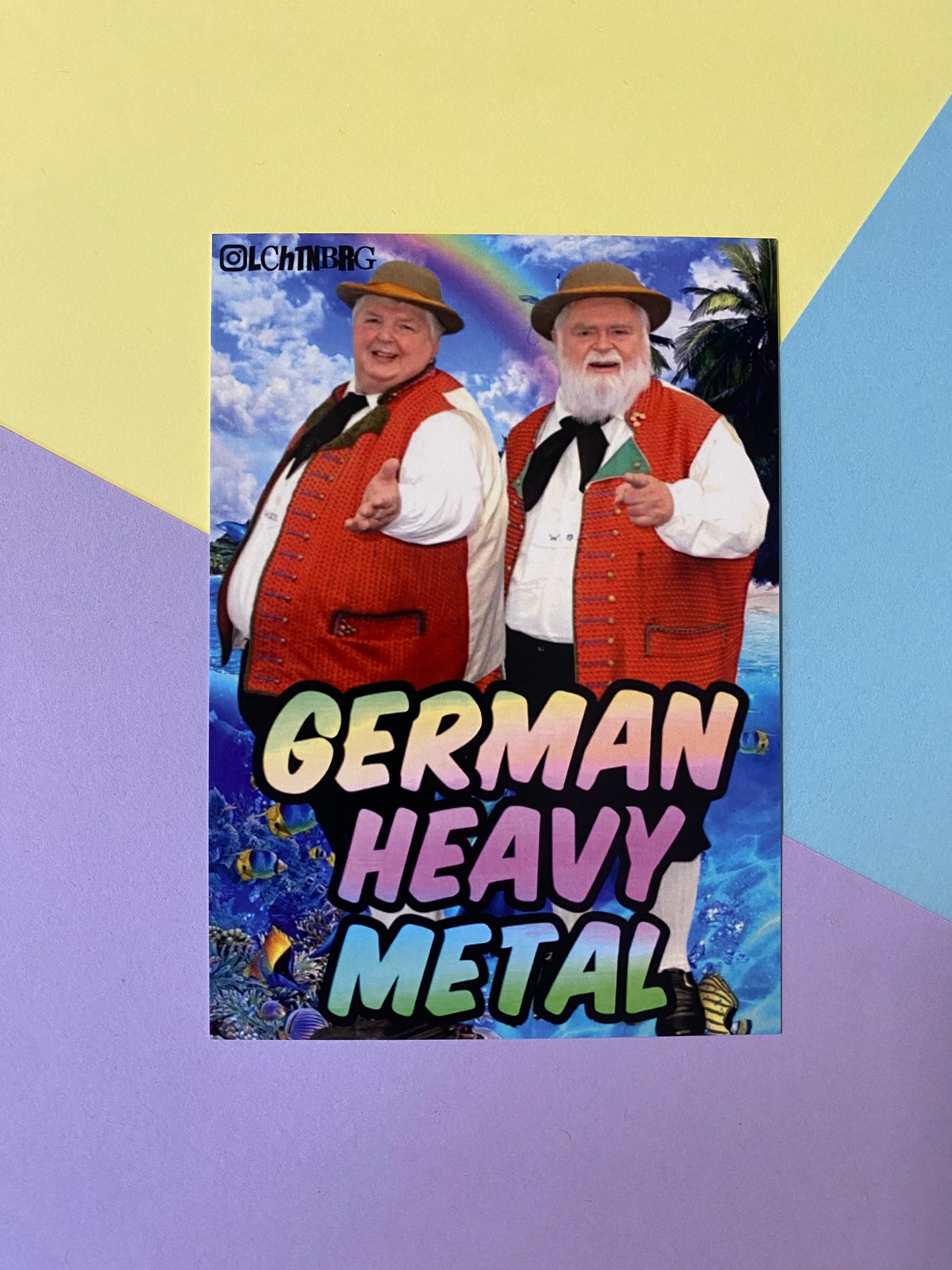 Postkarte „German heavy metal“