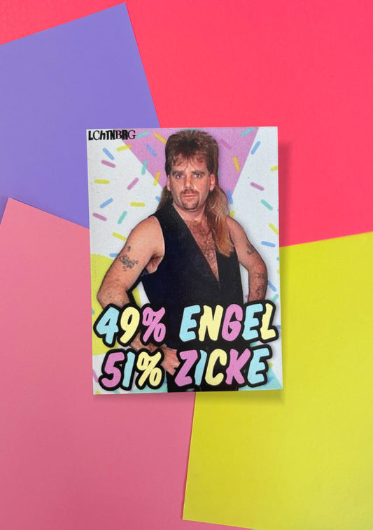 Magnet „49% Engel 51% Zicke“