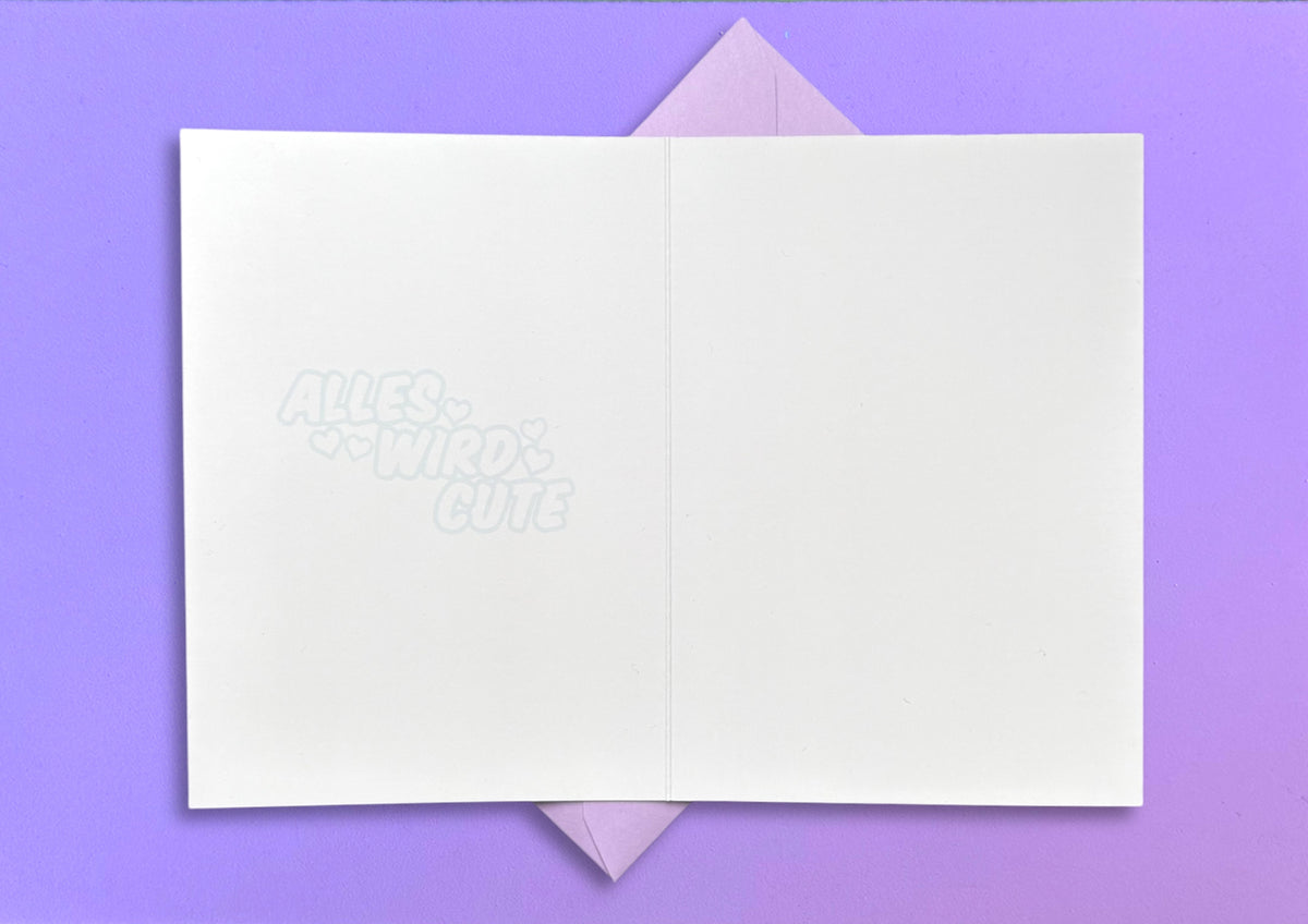 Gruß-/ Klappkarte „Alles wird cute““