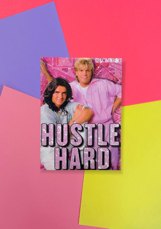 Magnet „Hustle hard“