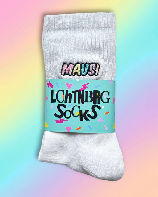 NEU Tennissocken mit „Mausi“ Stick