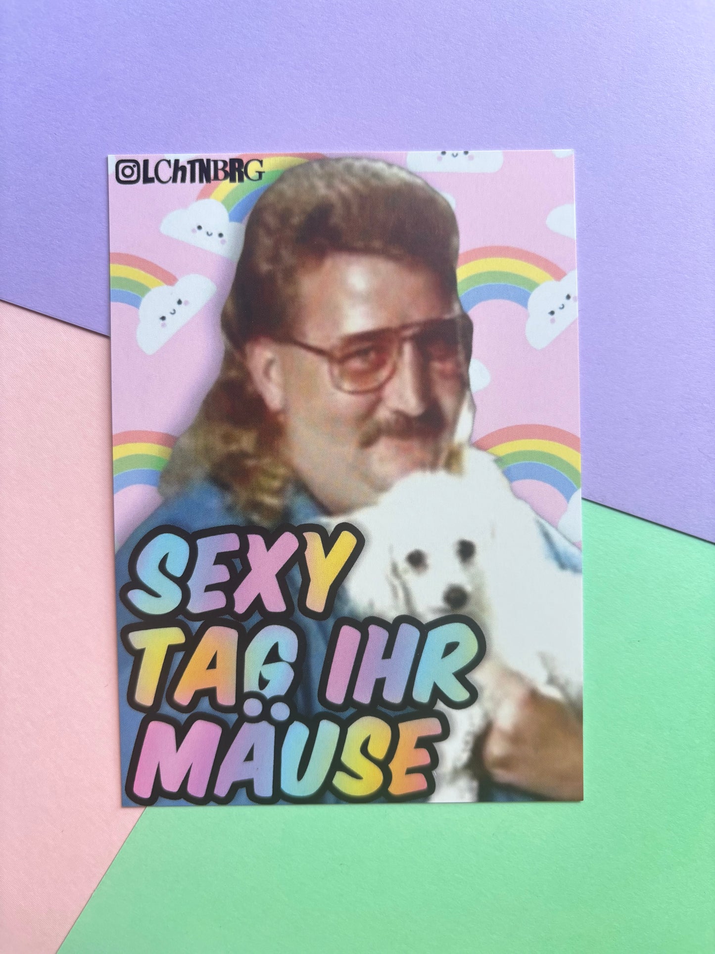 Postkarte „Sexy Tag ihr Mäuse“