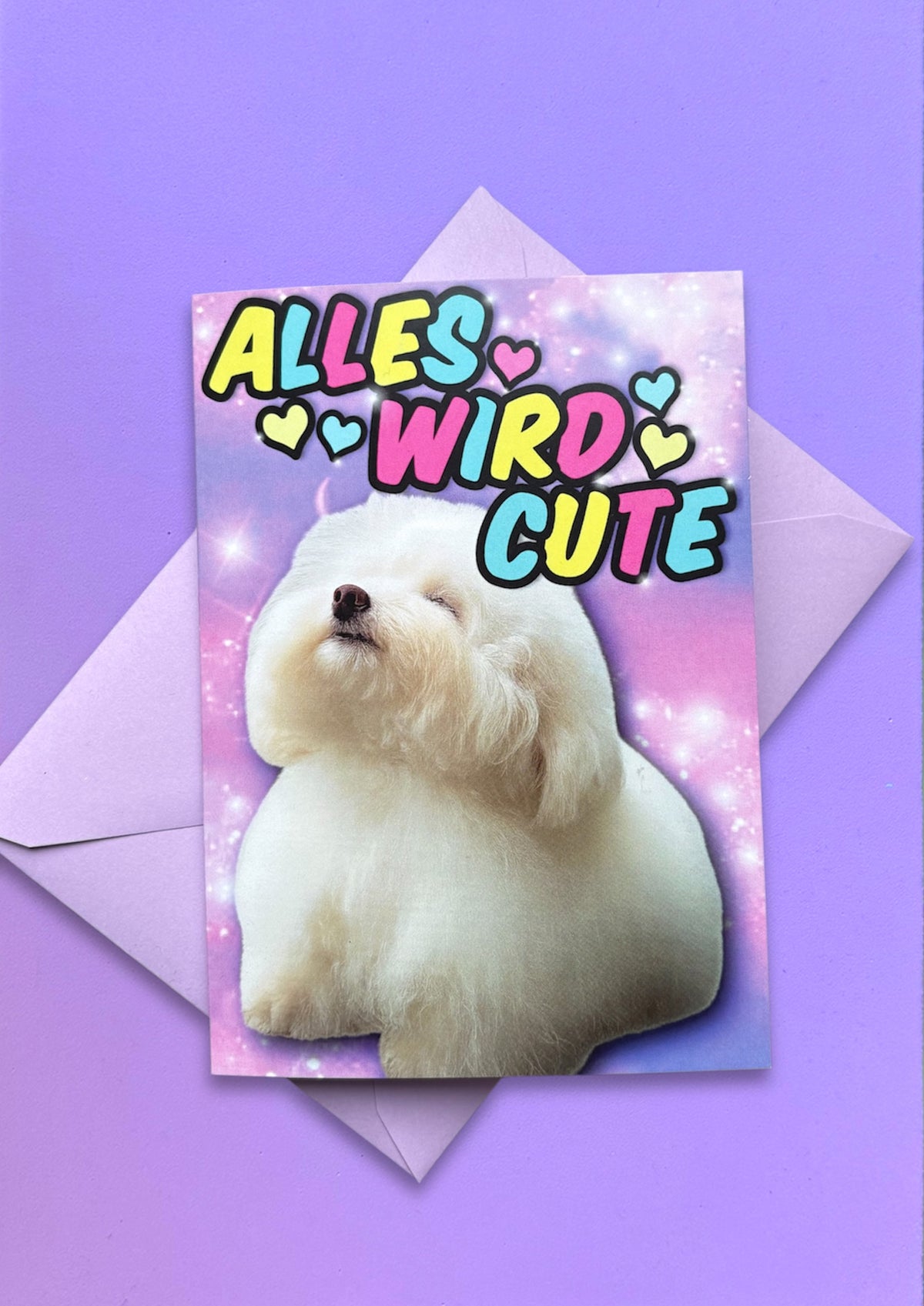 Gruß-/ Klappkarte „Alles wird cute““