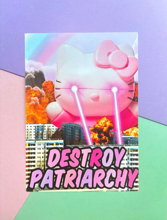 Postkarte „Destroy Patriarchy“