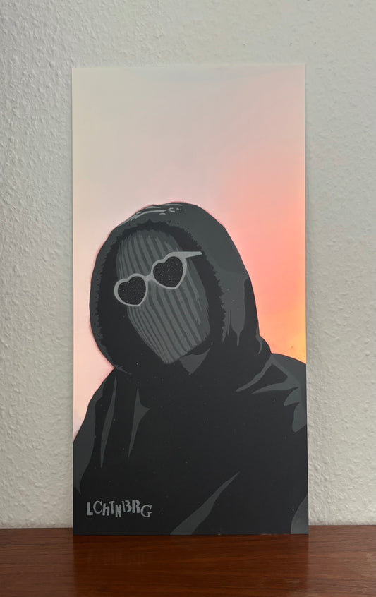 Stencil „Heart Sunglasses“