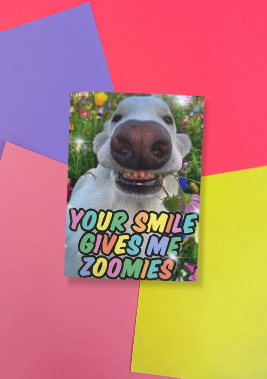 Magnet „your smile gives me zoomies“