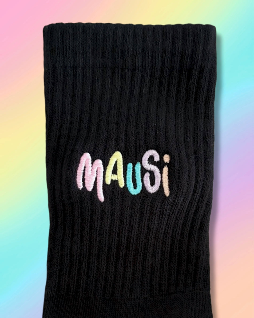 Tennissocken mit „Mausi“ Stick