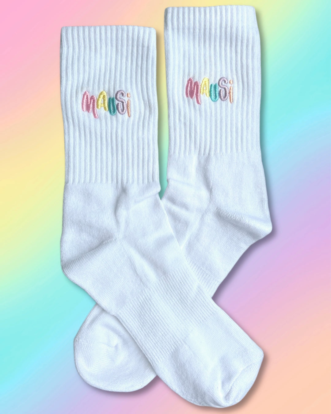 Tennissocken mit „Mausi“ Stick