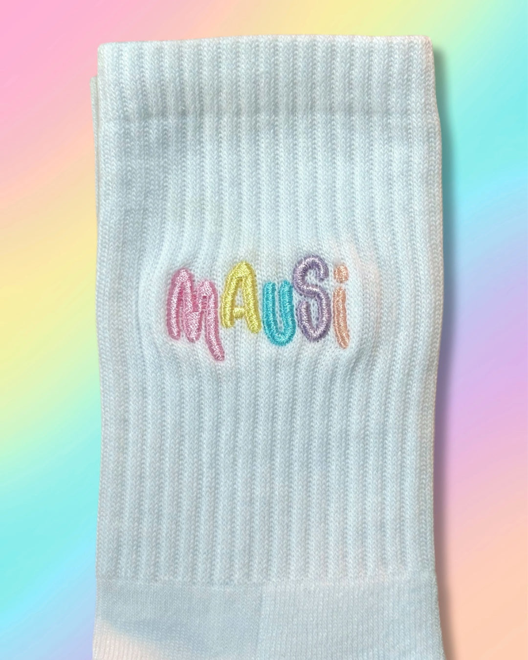 Tennissocken mit „Mausi“ Stick