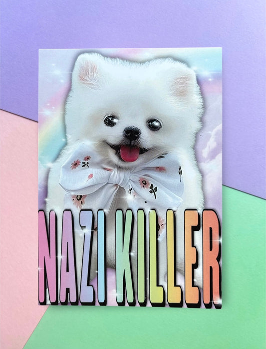 Postkarte „Nazi Killer“