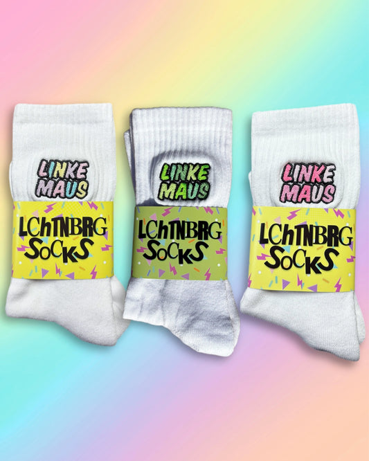 Tennissocken mit „Linke Maus“ Stick
