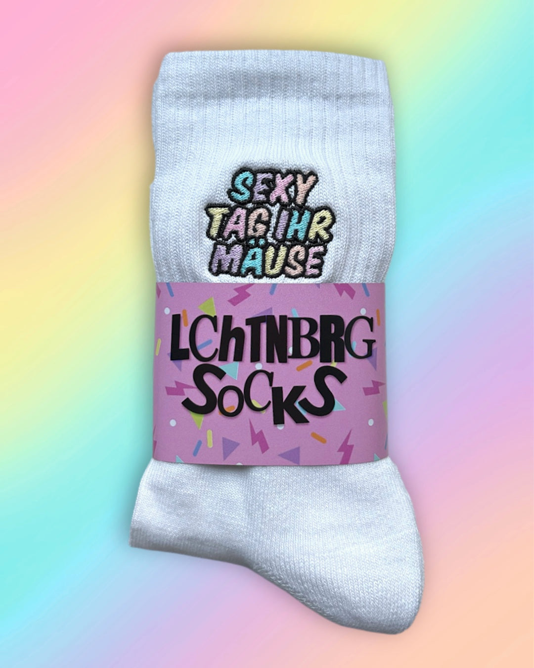 Tennissocken mit „Sexy Tag ihr Mäuse“ Stick