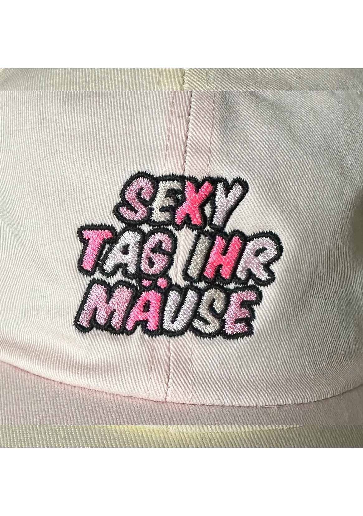 Cap „Sexy Tag ihr Mäuse“ Rosa