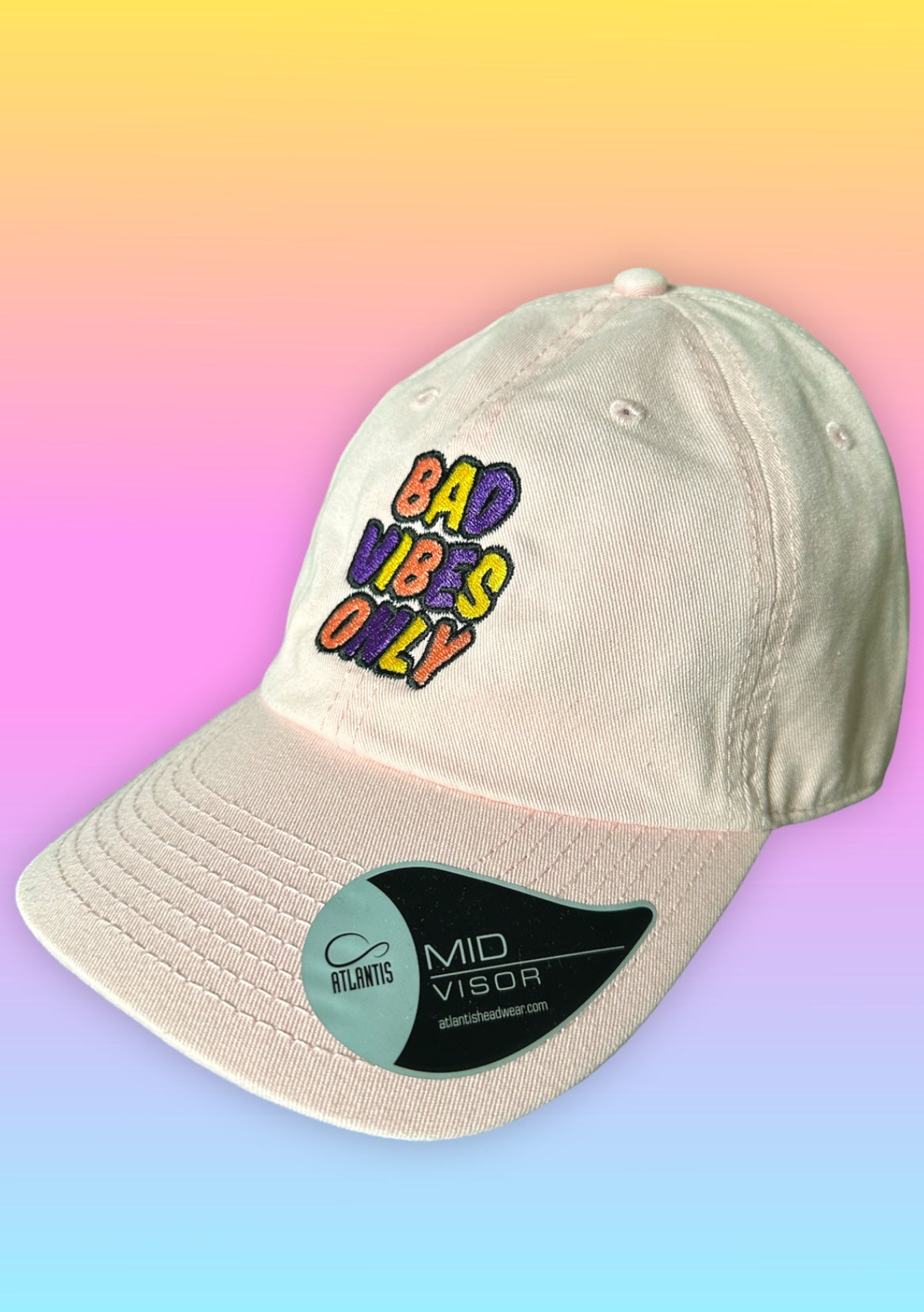 Cap „Bad Vibes Only“ Rosa