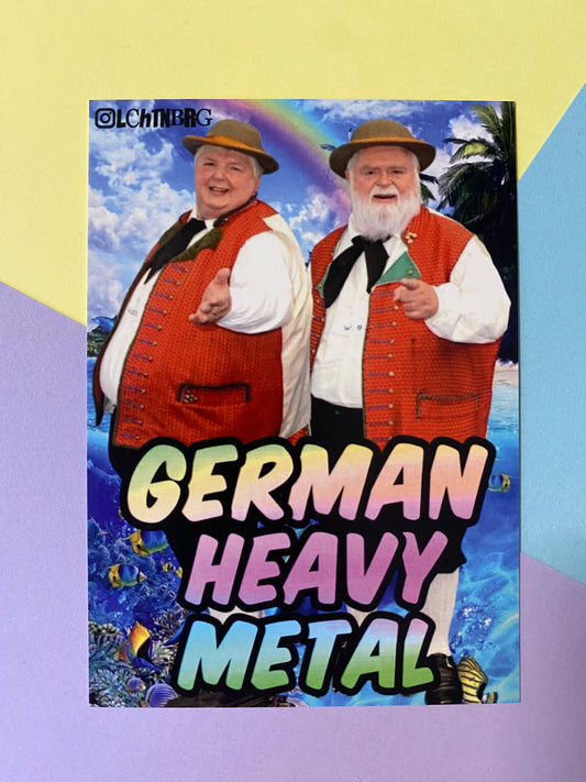 Postkarte „German heavy metal“